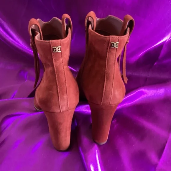 Sam Edelman Paprika Suede Booties - Picture 4 of 8